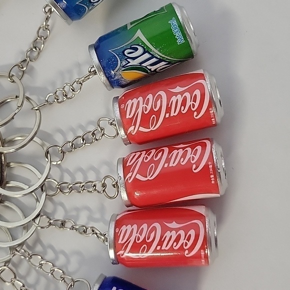 Lot of (24) Mini Soda Can Keychains - Picture 3 of 8